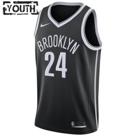 Brooklyn Nets Cameron Thomas 24 Nike 2022-23 Icon Edition Musta Lasten Pelipaidat Swingman